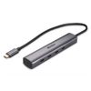 Lindy-43384-hub-di-interfaccia-USB-tipo-C-10000-Mbit-s-Grigio