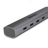 Lindy-43384-hub-di-interfaccia-USB-tipo-C-10000-Mbit-s-Grigio