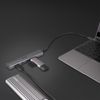 Lindy-43384-hub-di-interfaccia-USB-tipo-C-10000-Mbit-s-Grigio