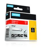 DYMO-Etichette-in-vinile-IND--Dymo-1805416-12mm-White-on-Red-