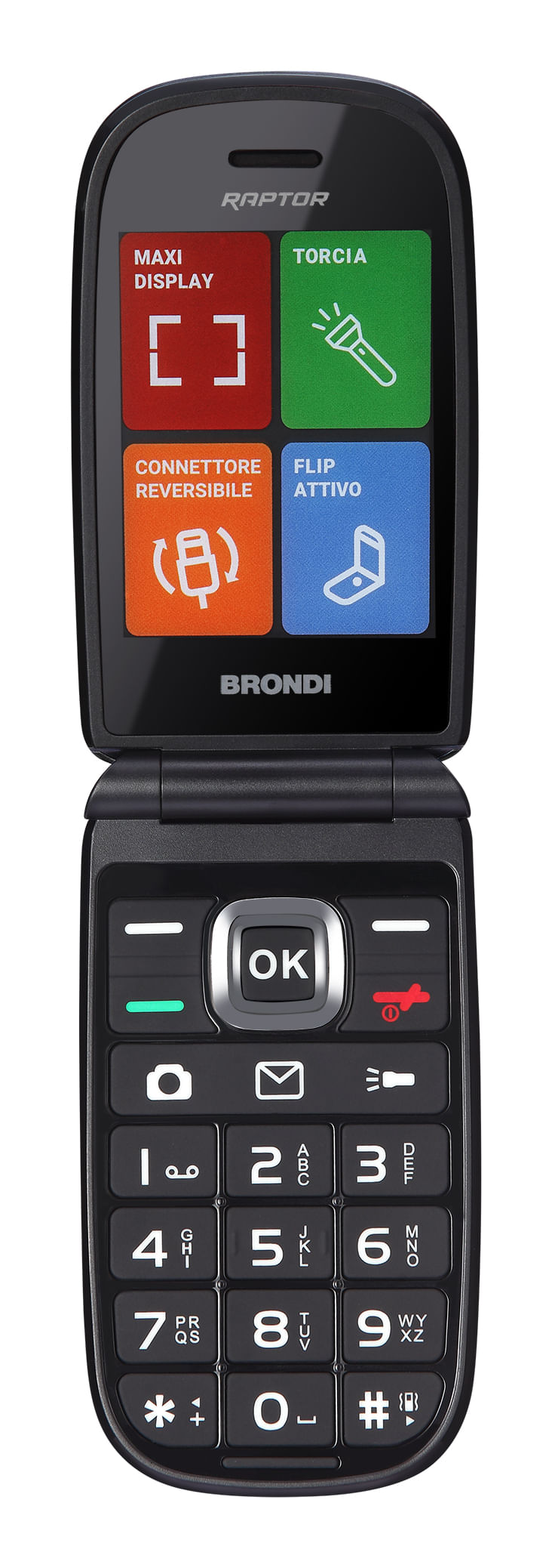 Brondi-Raptor-2.8---Dual-Sim-Tasti-Rapidi-Torcia-Flip-Attivo-Black-Metal
