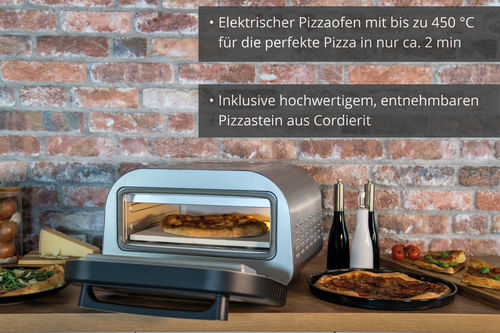 Unold-68816-macchina-e-forno-per-pizza-1-pizza-e--1700-W-Argento