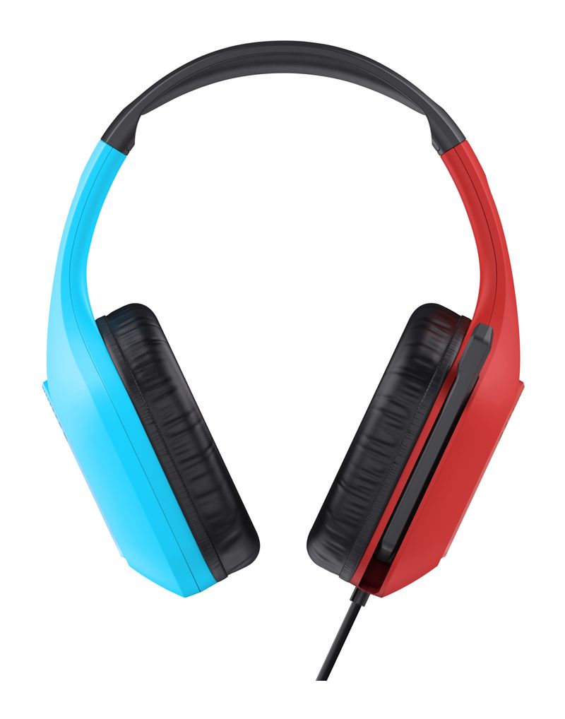 Trust-GXT-416S-Zirox-Auricolare-Cablato-A-Padiglione-Giocare-Nero-Ciano-Rosso