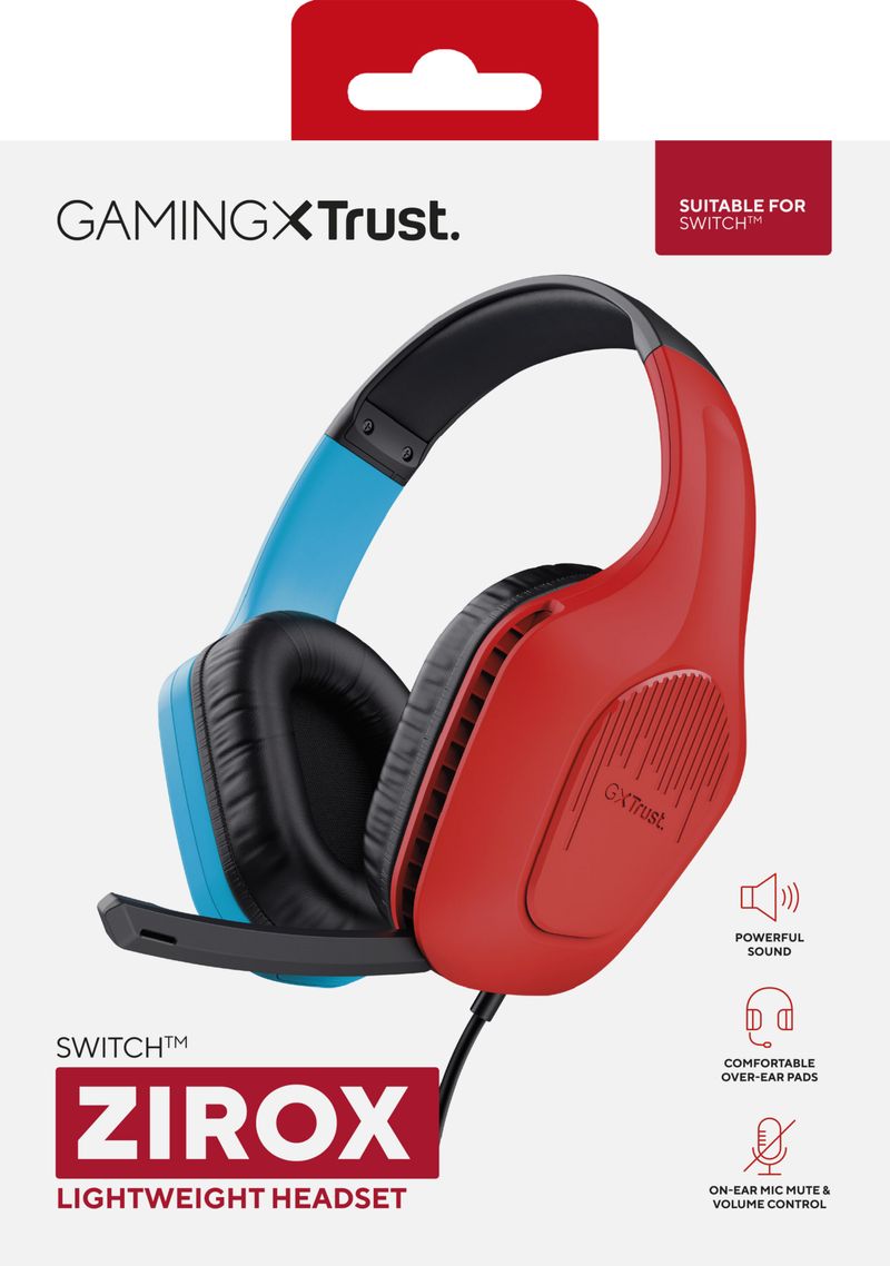 Trust-GXT-416S-Zirox-Auricolare-Cablato-A-Padiglione-Giocare-Nero-Ciano-Rosso