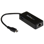 StarTech.com Adattatore di rete USB-C a RJ45 Gigabit Ethernet con porta USB-A supplementare - USB 3.1 Gen 1 - (5 Gb/s)