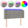Testiera-a-LED-Grigio-Chiaro-93x16x118-128-cm-in-Velluto