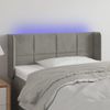 Testiera-a-LED-Grigio-Chiaro-93x16x118-128-cm-in-Velluto