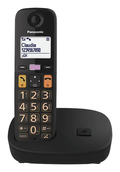 Panasonic-KX-TGU110EXB-telefono-Telefono-DECT-Nero