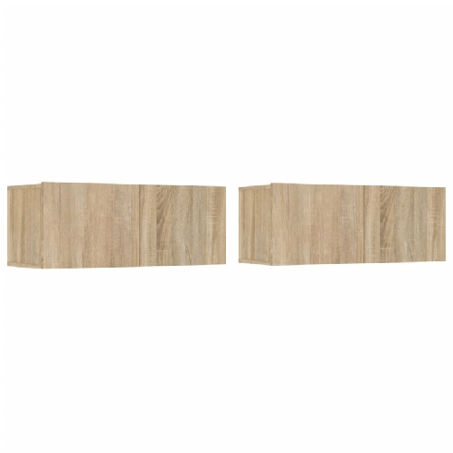 Set-di-Mobili-Porta-TV-4-pz-Rovere-Sonoma-in-Legno-Multistrato