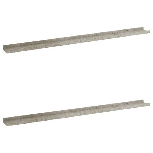 vidaXL-Mensole-da-Parete-2-pz-Grigio-Cemento-115x9x3-cm