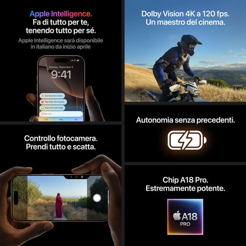 Apple-iPhone-16-Pro-128Gb-6.3---Titanio-Naturale-Italia