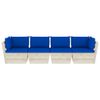 Divano-da-Giardino-a-4-Posti-su-Pallet-con-Cuscini-Legno-Abete