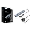 Conceptronic-HUBBIES21GP-Hub-di-Interfaccia-Usb-3.2-Gen-1--3.1-Gen-1--Type-a-5000-Mbit-s-Grigio