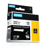 DYMO-Poliestere-Permanente-IND--Dymo-622290-19mm-Black-on-Clear-Tape-