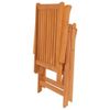 Sedie-da-Giardino-4-pz-con-Cuscini-Blu-Massello-di-Teak