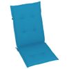 Sedie-da-Giardino-4-pz-con-Cuscini-Blu-Massello-di-Teak