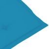 Sedie-da-Giardino-4-pz-con-Cuscini-Blu-Massello-di-Teak