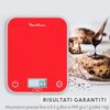 Moulinex-BN50U3-Bilancia-da-Cucina-Digitale-Elettronica-Capacita--5-Kg-Display-LCD-colore-Rosso