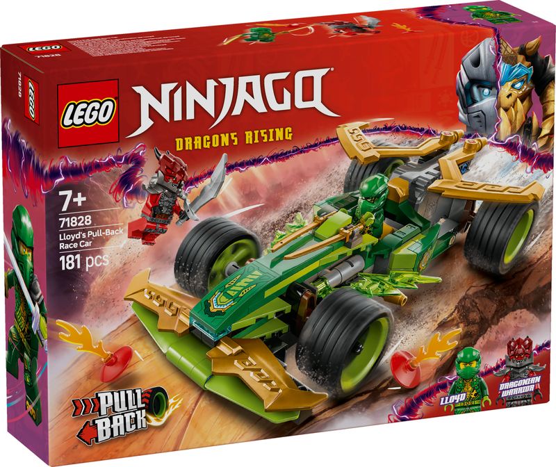Lego-Auto-Racer-Pull-back-Lloyd-Ninjago-71828-Modellino-da-Corsa