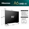 Hisense-TV-85-pollici-4K-Ultra-HD-85A6N-Smart-TV-VIDAA-U7-Dolby-Vision-HDR-10-DTS-Virtual-X-DVB-T2-S2-HEVC-10-lativu--4K