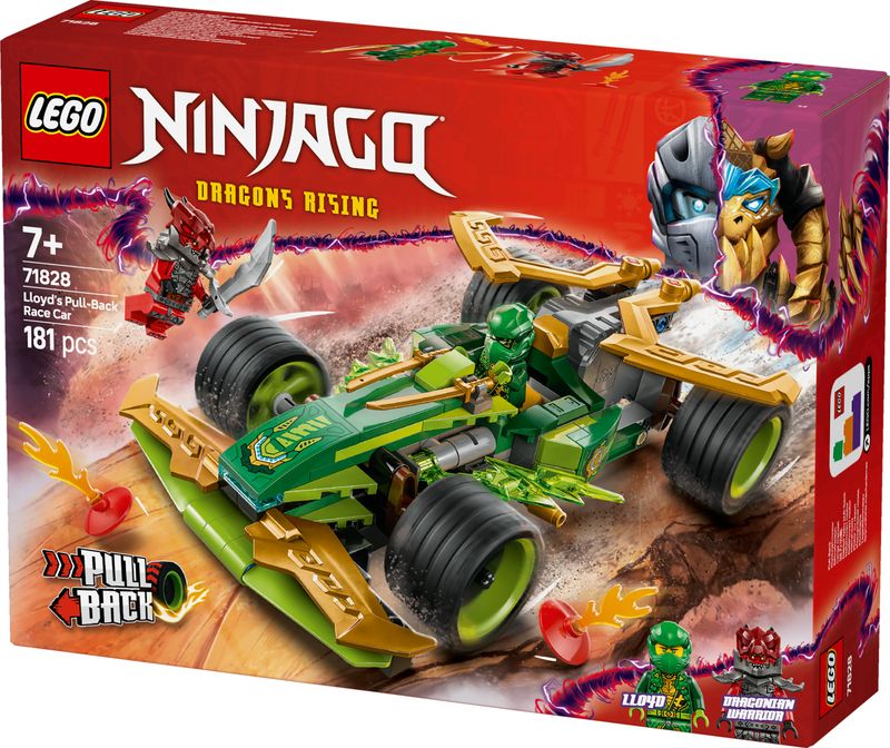 Lego-Auto-Racer-Pull-back-Lloyd-Ninjago-71828-Modellino-da-Corsa