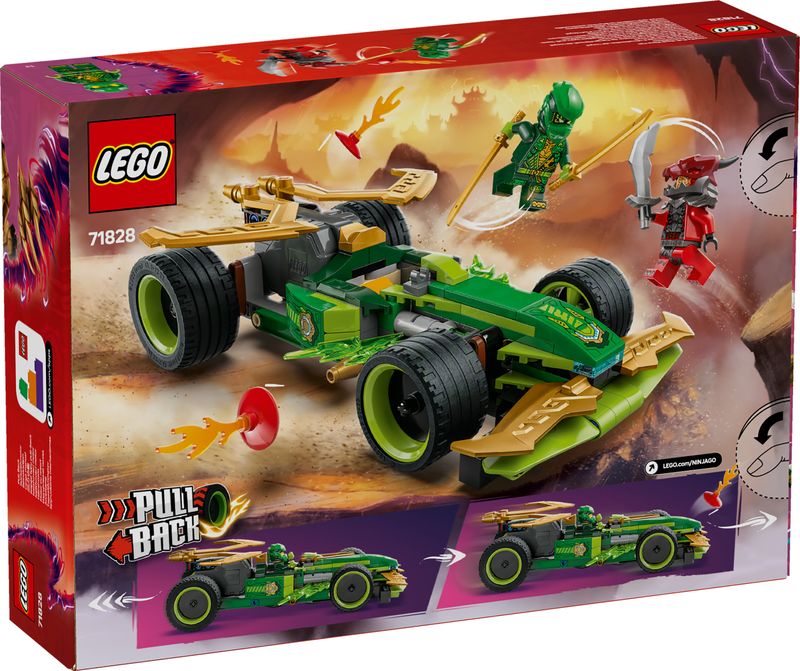 Lego-Auto-Racer-Pull-back-Lloyd-Ninjago-71828-Modellino-da-Corsa