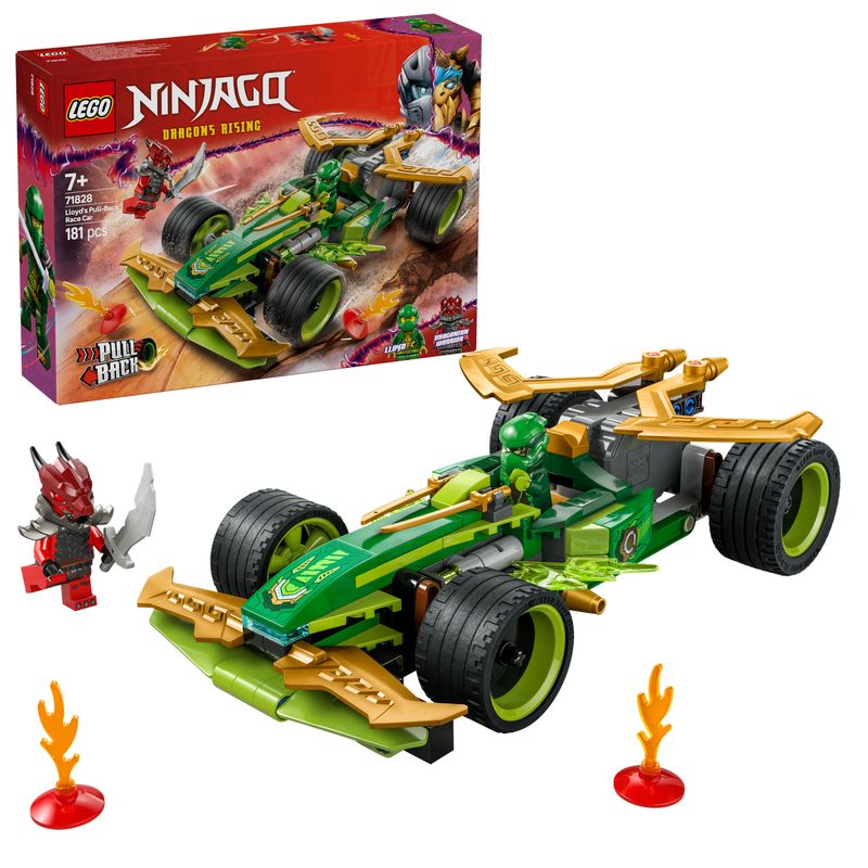Lego-Auto-Racer-Pull-back-Lloyd-Ninjago-71828-Modellino-da-Corsa