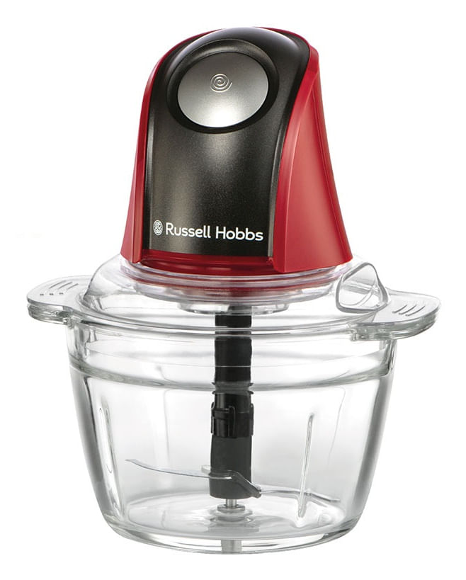 Russell-Hobbs-27130-56-Tritatutto-Tritaverdure-Elettrico-Capacita--0.5-Litri-Potenza-200-Watt-colore-Rosso-e-Nero