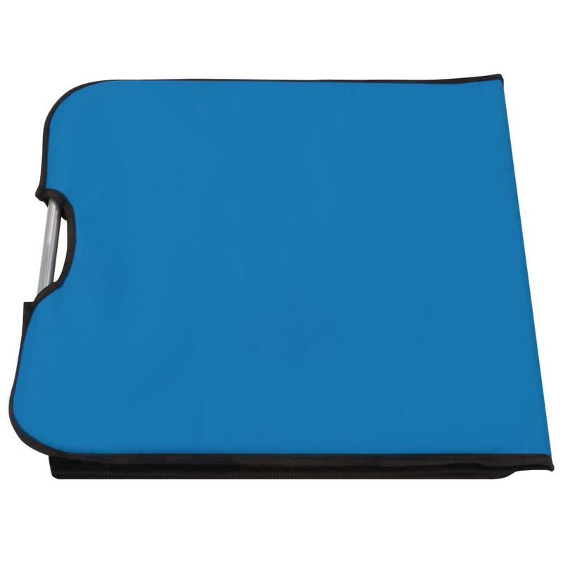 vidaXL-Lettini-da-Spiaggia-Pieghevoli-2-pz-in-Acciaio-e-Tessuto-Blu