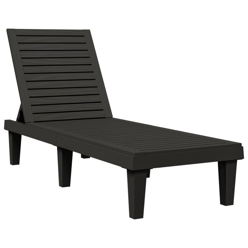 vidaXL-Lettino-Prendisole-Nero-155x58x83-cm-in-Polipropilene