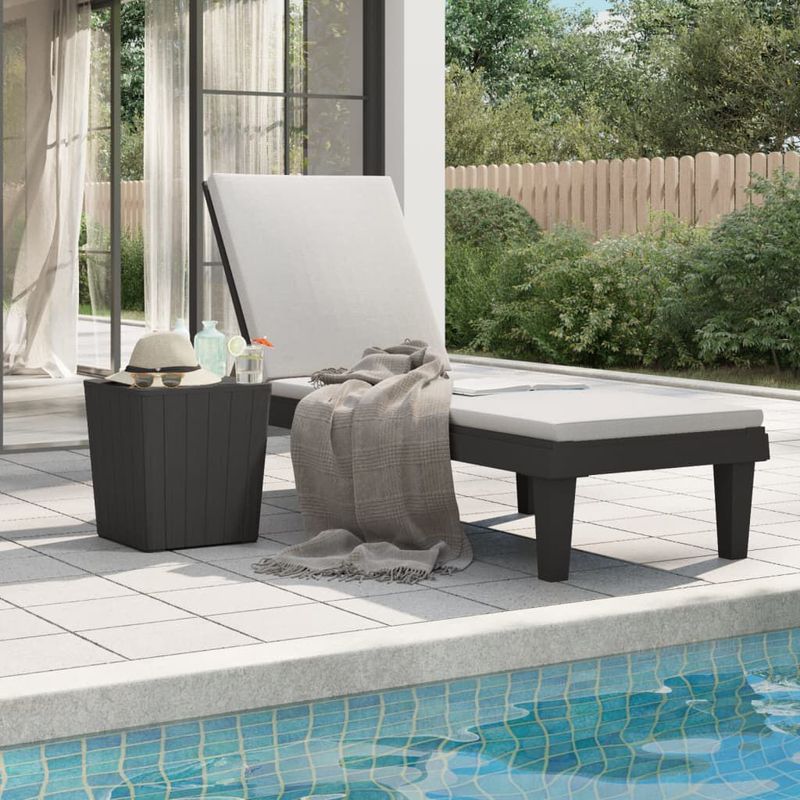 vidaXL-Lettino-Prendisole-Nero-155x58x83-cm-in-Polipropilene