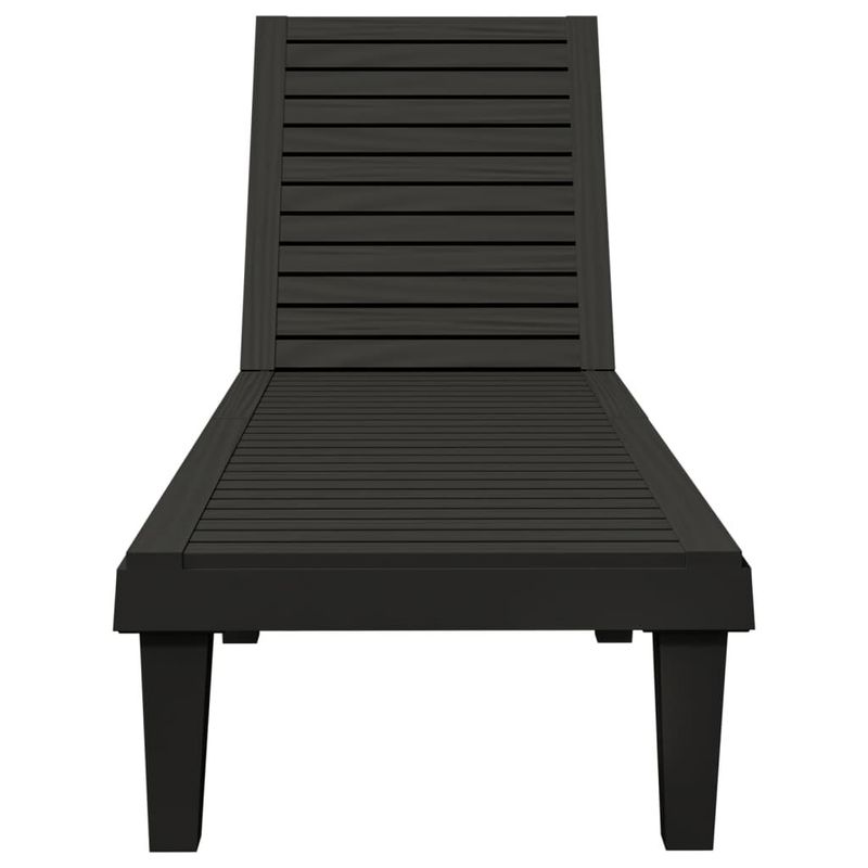 vidaXL-Lettino-Prendisole-Nero-155x58x83-cm-in-Polipropilene