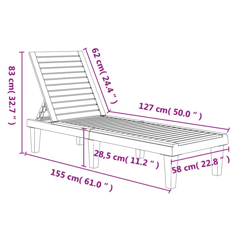 vidaXL-Lettino-Prendisole-Nero-155x58x83-cm-in-Polipropilene