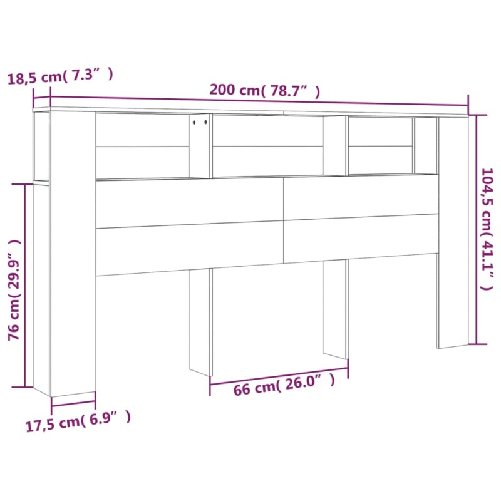 Testiera-con-Contenitore-Rovere-Marrone-200x185x1045-cm