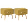 vidaXL-Comodini-Senape-2-pz-40x35x40-cm-in-Velluto