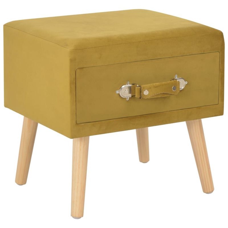 vidaXL-Comodini-Senape-2-pz-40x35x40-cm-in-Velluto