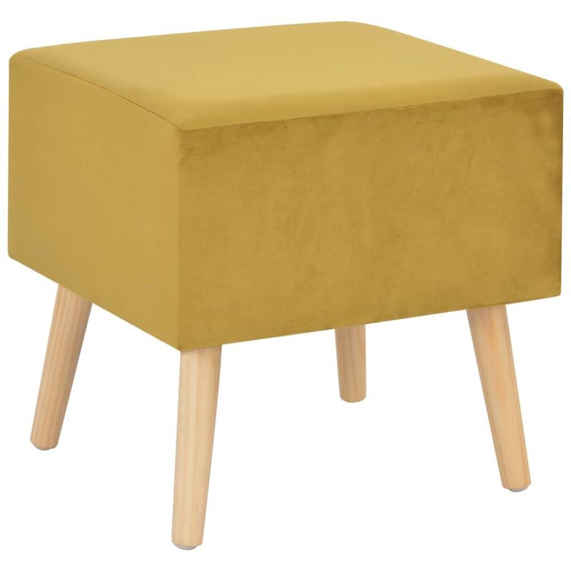 vidaXL-Comodini-Senape-2-pz-40x35x40-cm-in-Velluto