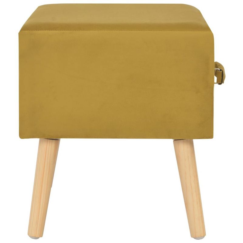 vidaXL-Comodini-Senape-2-pz-40x35x40-cm-in-Velluto