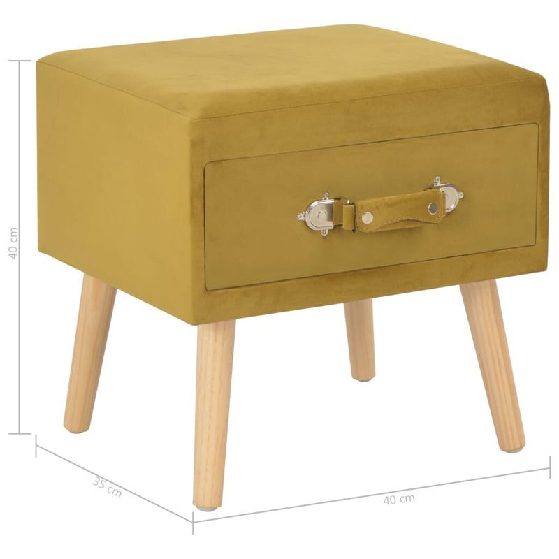 vidaXL-Comodini-Senape-2-pz-40x35x40-cm-in-Velluto