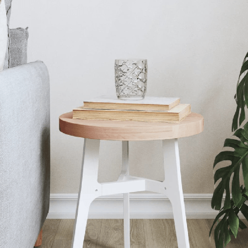 vidaXL-Piano-per-Tavolo-Ø30x25-cm-Rotondo-in-Legno-Massello-di-Faggio