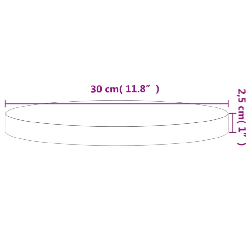 vidaXL-Piano-per-Tavolo-Ø30x25-cm-Rotondo-in-Legno-Massello-di-Faggio