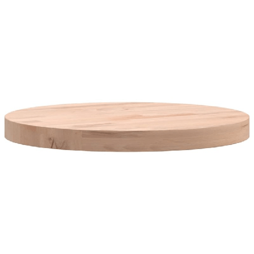 vidaXL-Piano-per-Tavolo-Ø30x25-cm-Rotondo-in-Legno-Massello-di-Faggio