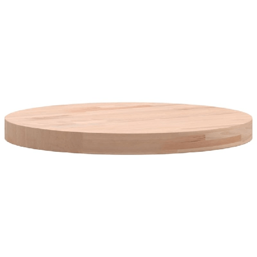 vidaXL-Piano-per-Tavolo-Ø30x25-cm-Rotondo-in-Legno-Massello-di-Faggio