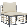 vidaXL-Set-Divani-da-Giardino-4-pz-con-Cuscini-Antracite-in-Polyrattan