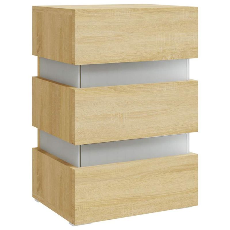 Comodino-con-Luci-LED-Sonoma-45x35x67-cm-in-Legno-Multistrato