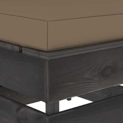 Divano-Centrale-Modulare-con-Cuscini-in-Legno-Impregnato-Grigio