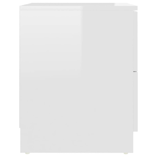 vidaXL-Comodini-2-pz-Bianco-Lucido-40x40x50-cm-in-Truciolato