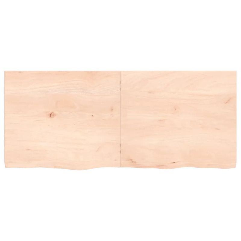 vidaXL-Piano-per-Tavolo-140x60x4-cm-in-Rovere-Massello-Non-Trattato