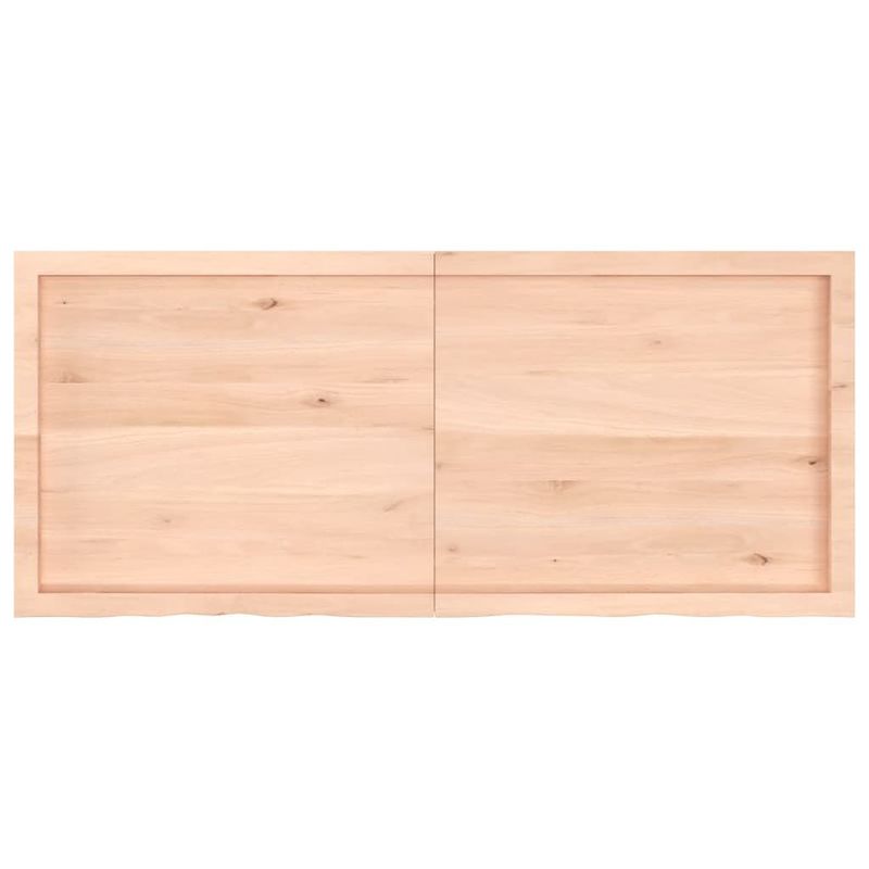 vidaXL-Piano-per-Tavolo-140x60x4-cm-in-Rovere-Massello-Non-Trattato
