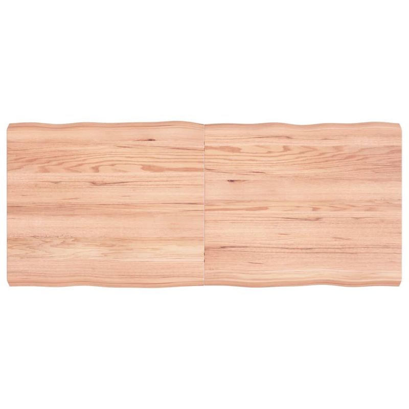 vidaXL-Piano-Tavolo-Marrone-Chiaro-140x60x6-cm-in-Rovere-Non-Trattato